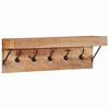 vidaXL Perchero Marr&oacute;n 73 x 19 x 23 cm Madera maciza de Acacia