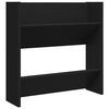 vidaXL Zapateros de pared 4 uds madera contrachapada negro 60x18x60 cm