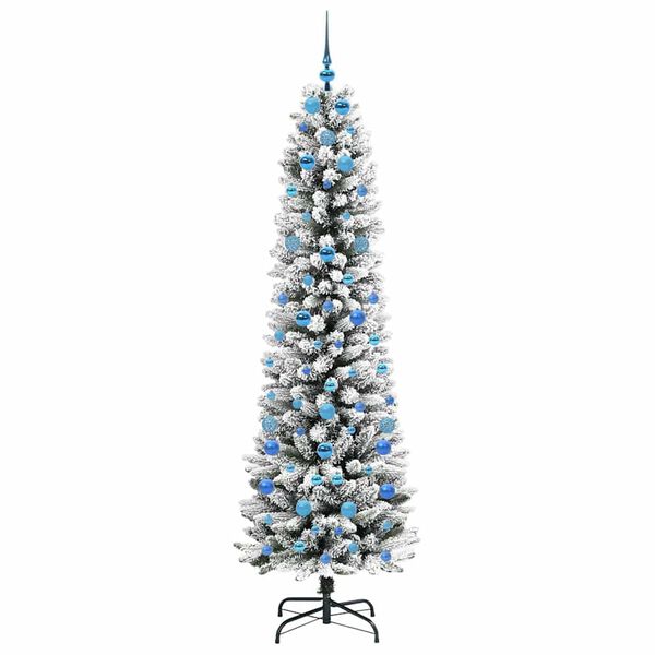 vidaXL &Aacute;rbol de Navidad artificial 210 cm PVC, Metal y Pl&aacute;stico