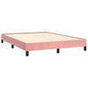 vidaXL Estructura de cama sin colchón terciopelo rosa 140x190 cm