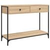 vidaXL Mesa consola madera de ingenier&iacute;a roble Sonoma 100x34,5x75 cm