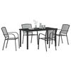 vidaXL Conjunto de Comedor de Jard&iacute;n 5 pcs Antracita
