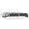 vidaXL Estructura cama sin colch&oacute;n con estribo metal blanco 180x200 cm