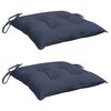 vidaXL Cojines para silla 2 uds tela Oxford azul marino 50x50x7 cm