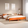 vidaXL Cama sin colch&oacute;n madera maciza de pino marr&oacute;n cera 180x200 cm