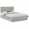 vidaXL Cama con almacenamiento con caj&oacute;n Gris Sonoma 150 x 200 cm