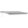 vidaXL Armaz&oacute;n de toldo manual con LEDs Antracita y 4,5 x 3 m