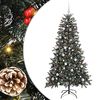 vidaXL Árbol de Navidad artificial Verde 180 cm PVC, Plástico y Acero