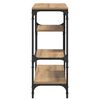 vidaXL Mesa Consola con estante Roble artesanal 100 x 30 x 75 cm