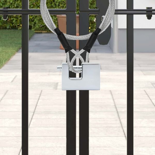 vidaXL Candado 12 pcs Plateado 6 x 2 x 4,5 cm Hierro