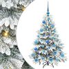 vidaXL Árbol de Navidad artificial con 150 LED Verde 120 cm PE y PVC
