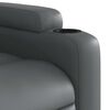 vidaXL Sill&oacute;n de masaje elevable el&eacute;ctrico cuero sint&eacute;tico gris
