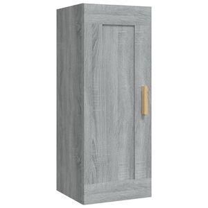 vidaXL Armario de pared madera de ingenier&iacute;a gris Sonoma 35x34x90 cm