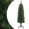 vidaXL &Aacute;rbol de Navidad artificial delgado y soporte PVC verde 120 cm