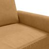 vidaXL Sill&oacute;n de terciopelo marr&oacute;n 60 cm