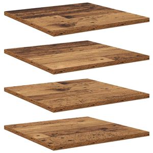 vidaXL Tablero de Estanter&iacute;a 3 niveles 4 uds. 40 x 40 x 1,5 cm Marr&oacute;n