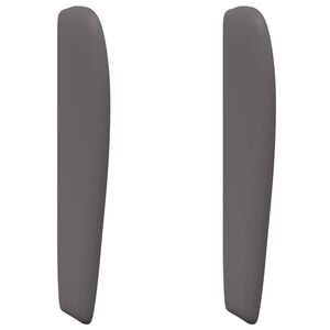vidaXL Oreja de cabecero Gris Tenue 80 x 23 x 6 cm PVC