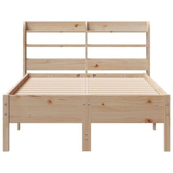 vidaXL Estructura de cama sin colchón madera maciza de pino 90x200 cm