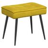 vidaXL Sill&oacute;n de relax con taburete terciopelo amarillo