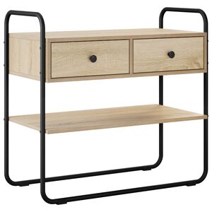 vidaXL Mesa Consola Roble Sonoma 80 x 40 x 75 cm Madera de ingenier&iacute;a