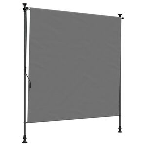 vidaXL Cortina de Rodillo Exterior Gris Claro 100 x 270 cm