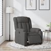 vidaXL Sill&oacute;n reclinable el&eacute;ctrico de tela gris oscuro