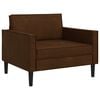 vidaXL Sill&oacute;n XL Marr&oacute;n Cuero de Suede Sint&eacute;tico