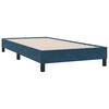 vidaXL Cama box spring con colch&oacute;n y LED terciopelo azul oscuro 90x210 cm