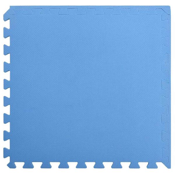 vidaXL Mats de ejercicio en rompecabezas 24 pcs Azul 8,64 ㎡ Espuma EVA