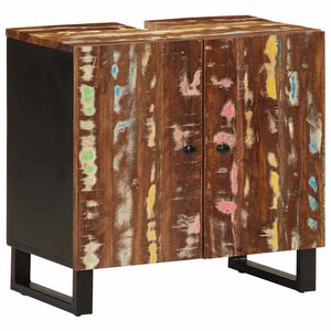 vidaXL Mueble de lavabo madera reciclada madera ingenier&iacute;a 62x33x58 cm