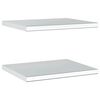 vidaXL Estantes de pared 2 uds acero inoxidable plateado 50x40 cm