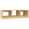 vidaXL Mesa de centro de madera maciza de pino 110x50x34 cm