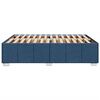 vidaXL Cama sin colch&oacute;n tela azul 140x190 cm