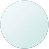 vidaXL Tablero de mesa de cristal templado redondo 700 mm