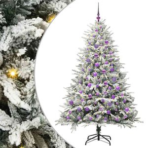 vidaXL &Aacute;rbol de Navidad Artificial Pre-iluminado con Juego de Bolas