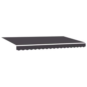 vidaXL Toldo retr&aacute;ctil Antracita 400 x 200 cm Poli&eacute;ster y Aluminio