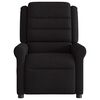vidaXL Sill&oacute;n reclinable de masaje de tela negro