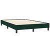 vidaXL Cama box spring sin colch&oacute;n terciopelo verde oscuro 120x210 cm