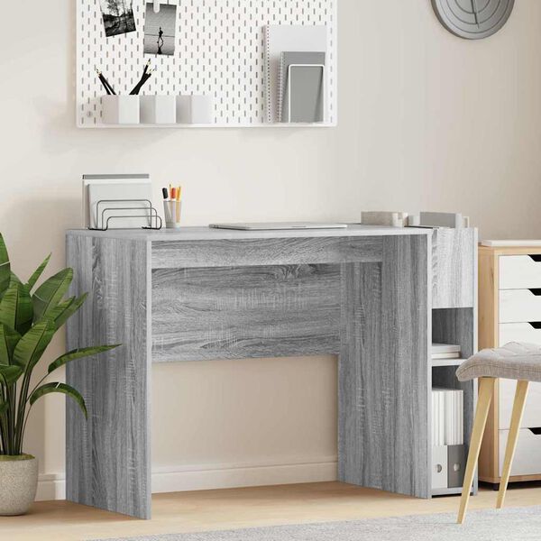 vidaXL Escritorio Gris Sonoma 109 x 50 x 78 cm Madera de ingenier&iacute;a
