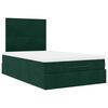 vidaXL Estructura cama otomana colchones terciopelo verde oscuro