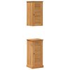 vidaXL Juego de muebles de ba&ntilde;o VIGO 2 uds. Marr&oacute;n y Marr&oacute;n Miel