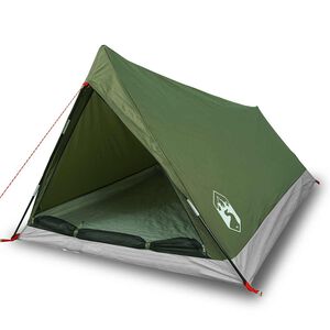 vidaXL Tienda de campa&ntilde;a para 2 personas impermeable verde oliva