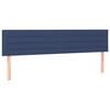 vidaXL Cabeceros tela azul 200x5x78/88 cm