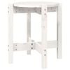 vidaXL Mesa de centro de madera maciza de pino blanco &Oslash;42,5x45 cm