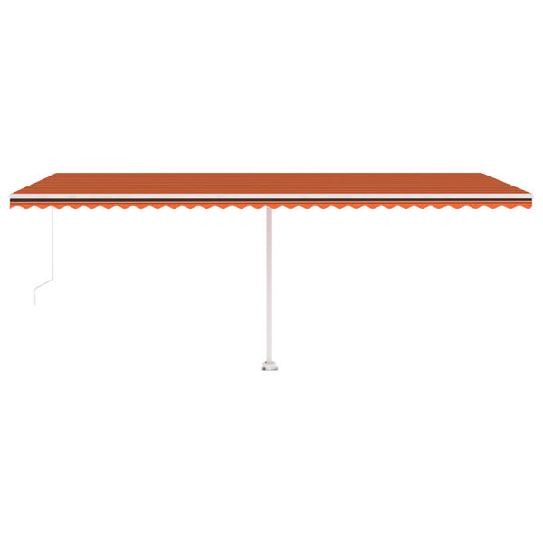 vidaXL Toldo de pie retr&aacute;ctil manual naranja y marr&oacute;n 600x350 cm