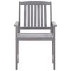 vidaXL Set de comedor de jardín 5 piezas madera maciza de acacia gris