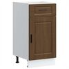 vidaXL Mueble bajo de cocina porto roble marr&oacute;n madera reconstituida