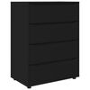 vidaXL Armarios de Almacenamiento 80 x 48 x 105 cm Negro