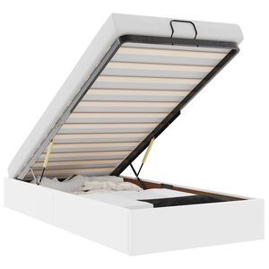 vidaXL Estructura de cama otomana sin colch&oacute;n blanca 80x200 cm