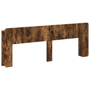 vidaXL Cabecero con armario Roble Ahumado Madera de Ingenier&iacute;a